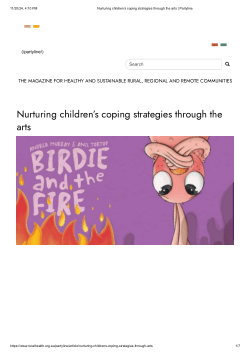 Nurturing children’s coping strategies through the arts