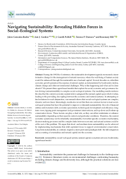 Navigating sustainability: Revealing hidden forces in social–ecological systems
