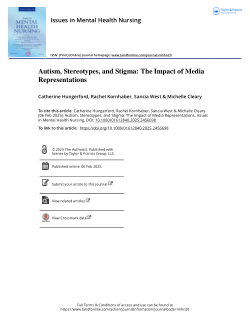 Autism, stereotypes, and stigma: The impact of media representations
