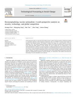 Reconceptualizing vaccine nationalism: A multi-perspective analysis on security, technology, and global competition