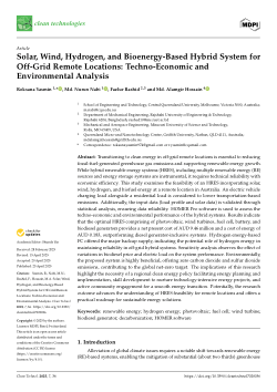 Solar, wind, hydrogen, and bioenergy-based hybrid system for off-grid remote locations: Techno-economic and environmental analysis