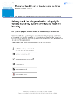 Railway track buckling evaluation using rigid-flexible multibody dynamic model and machine learning