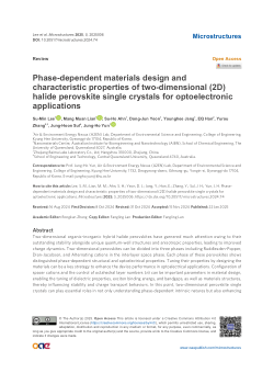 Phase-dependent materials design and characteristic properties of two-dimensional (2D) halide perovskite single crystals for optoelectronic applications