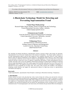 A blockchain technology model for detecting and preventing superannuation fraud