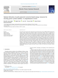 Optimal allocation of grid-connected converter-based energy resources for securing power system stability: A comprehensive review