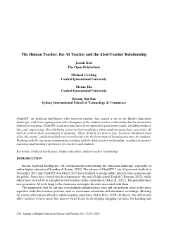 The human teacher, the AI teacher and the AIed-teacher relationship