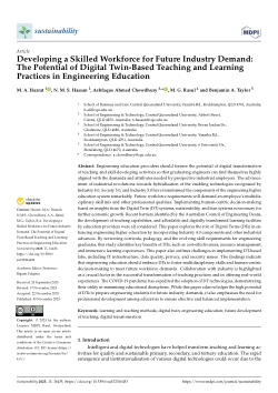 Developing a skilled workforce for future industry demand: The potential of digital twin-based teaching and learning practices in engineering education