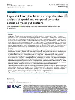 Layer chicken microbiota: A comprehensive analysis of spatial and temporal dynamics across all major gut sections
