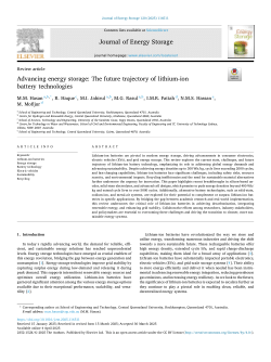 Advancing energy storage: The future trajectory of lithium-ion battery technologies