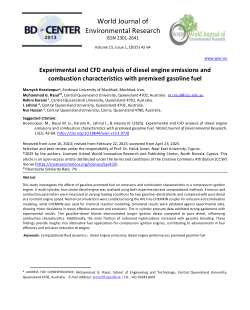 Experimental and CFD analysis of diesel engine emissions and combustion characteristics with premixed gasoline fuel