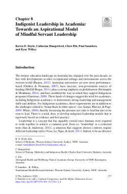 Indigenist leadership in academia: Towards an aspirational model of mindful servant leadership
