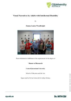 Visual narratives by adults with intellectual disability