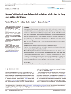 Nurses’ attitudes towards hospitalized older adults in a tertiary care setting in Ghana