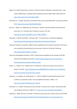 She’ll be right…but let’s make sure: What are the considerations for designing a targeted healthcare model for the management of female Australian Defence Force veterans at risk of, or diagnosed with, Post- traumatic stress disorder?