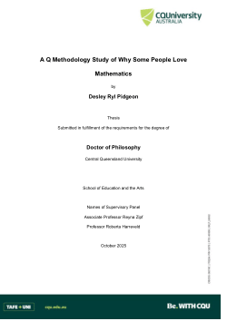 A Q Methodology study of why some people love mathematics