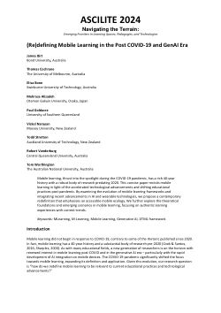 (Re)defining mobile learning in the post COVID-19 and GenAI era