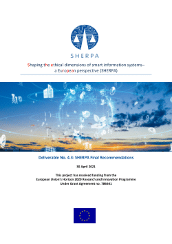 D4.3 SHERPA final recommendations