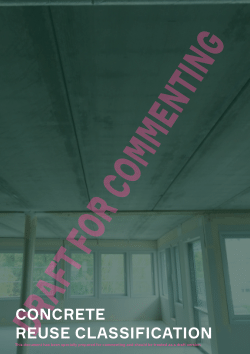 Concrete Reuse Classification draft
