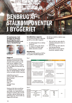 Genbrug af stålkomponenter i byggeriet