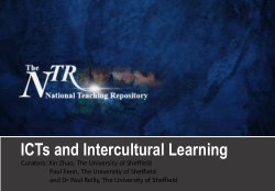 NTR - ICTs and Intercultural Learning