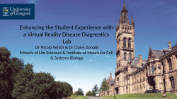 Enhancing the student experience with a virtual reality disease diagnostics lab at ALT-ELESIG conference