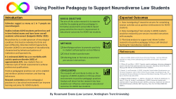 Using Positive Pedagogy to Support Neurodiverse Law Students