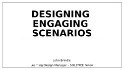 Designing Engaging Scenarios