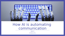 How AI is changing communication