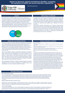 Betwixt and between identities: navigating the narratives of LGBTQ+ pre-service teachers experiences