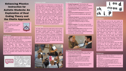 Enhancing Phonics Instruction for Autistic Students: An Exploration of Dual Coding Theory and the Chatta Approach
