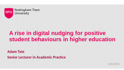 TILT Talk - A rise in digital nudging for positive student behaviours