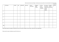 Diversity and Inclusion by Design: Exercise 3