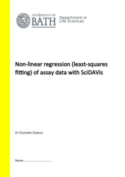 A self-paced tutorial to least-squares data fitting using SciDAVis