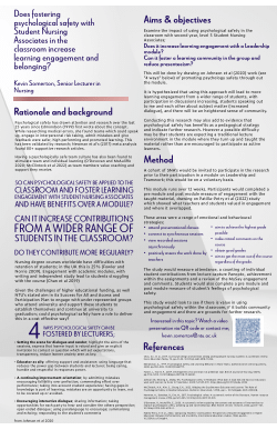 Psychological Safety Poster