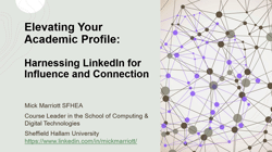 Elevating your Academic Profile