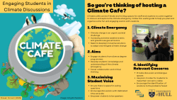 Engaging Students in Climate Discussions (using Climate Cafes)