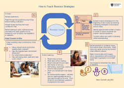How to Teach Revision Strategies
