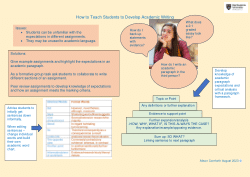 How to Teach Academic Writing