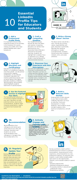 10 Essential LinkedIn Profile Tips for Educators and Students