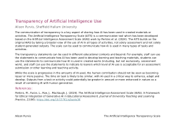 Artificial Intelligence Transparency Scale (AITS)