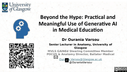 Beyond the Hype: Practical and Meaningful Use of Generative AI in Medical Education