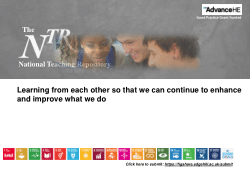 Everything you need to know about the National Teaching Repository