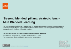 Beyond Blended Strategic Lens for Artificial Intelligence in Teaching and Learning