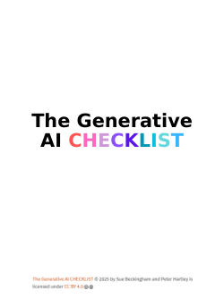 The Generative AI CHECKLIST discussion cards