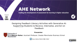 Designing Feedback Literacy Activities with Generative AI: Supporting Students to Receive, Internalise, and Act on Feedback