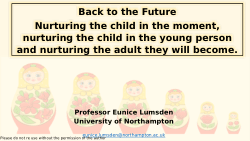 Improving life chances and making hope possible through education, RPDC2025: Keynote slides