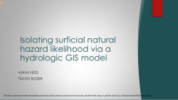 Isolating surficial natural hazard likelihood via a hydrologic GIS model