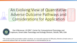 An Evolving View of Quantitative Adverse Outcome Pathways and Considerations for Application
