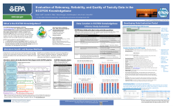 Evaluation of Relevancy, Reliability, and Quality of Toxicity Data in the ECOTOX Knowledgebase