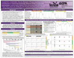 Comparison of Zebrafish Toxicity Between Different Developmental Windows of Exposure to Three Environmentally Relevant PFAS Compounds